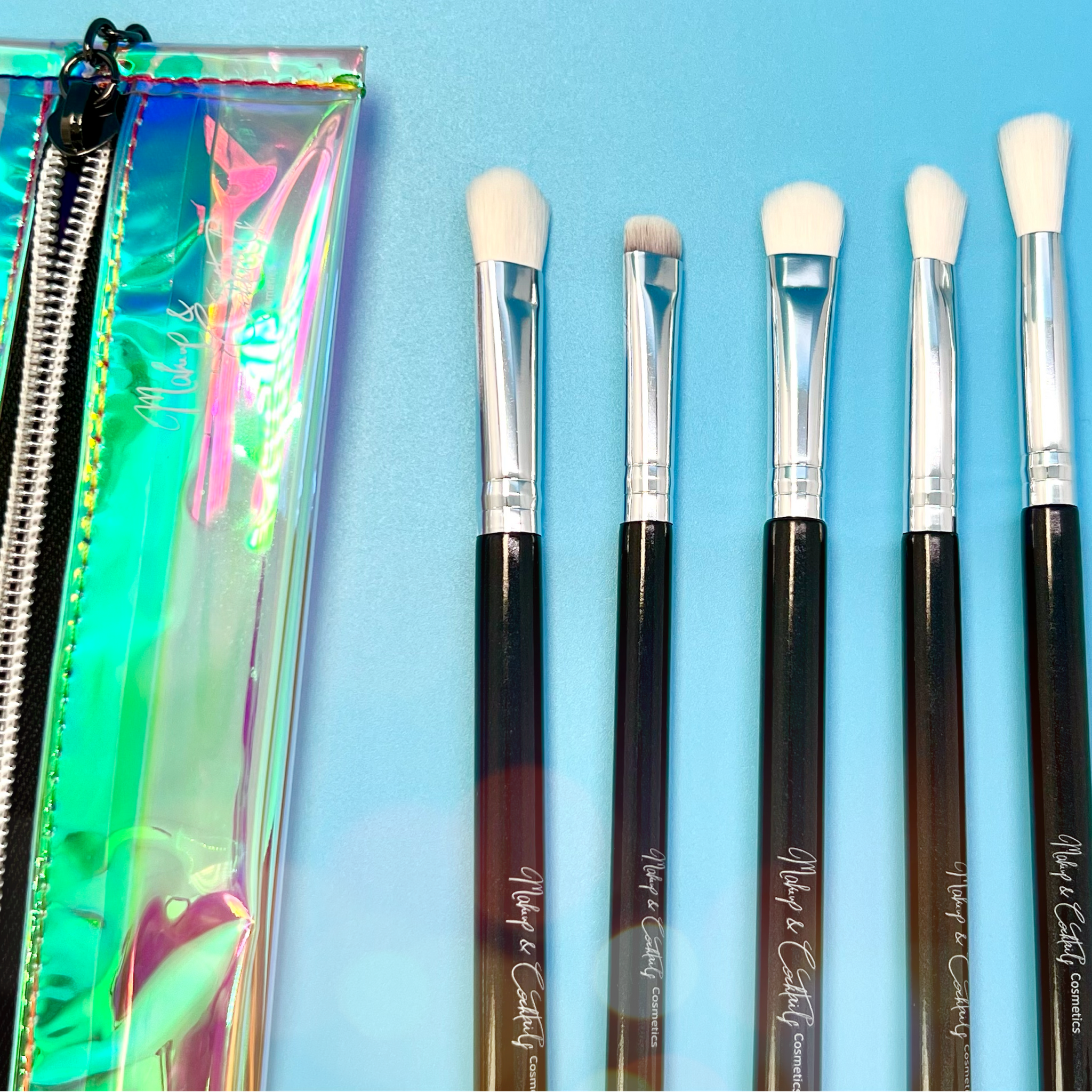 Logo holographic brush case